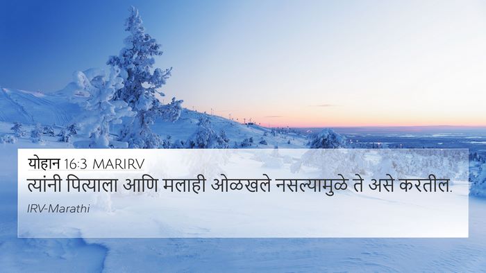 योहान 16:3 MARIRV Bible Verse Image