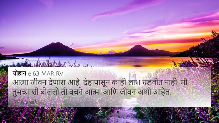 योहान 6:63 MARIRV Bible Verse Image