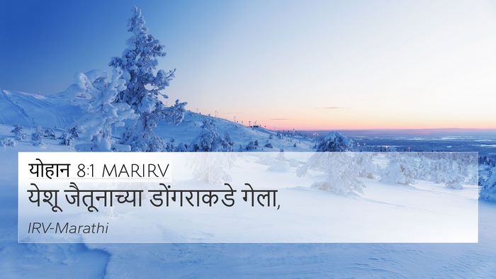 योहान 8:1 MARIRV Bible Verse Image