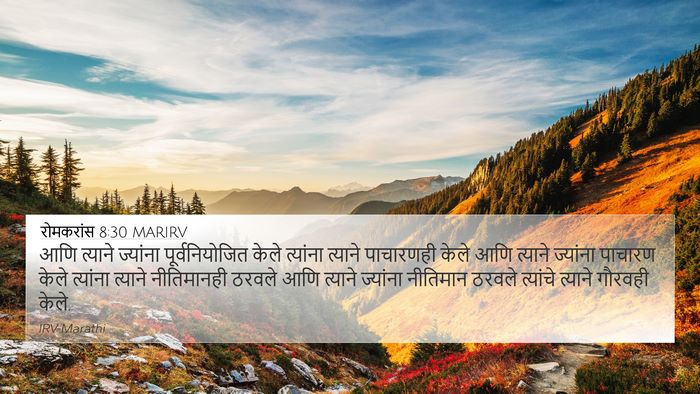रोमकरांस 8:30 MARIRV Bible Verse Image