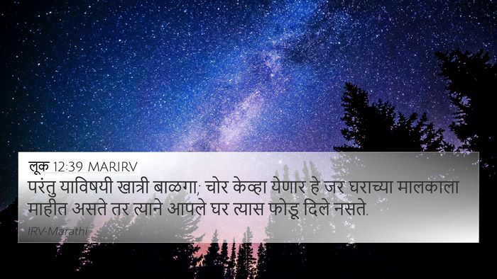 लूक 12:39 MARIRV Bible Verse Image