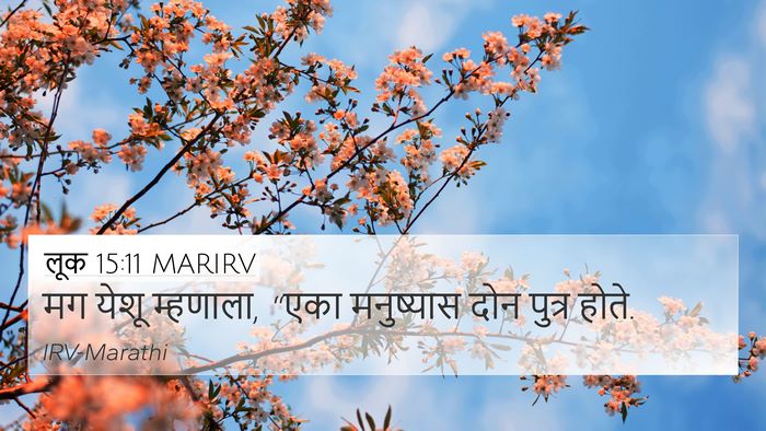 लूक 15:11 MARIRV 4K Wallpaper - मग येशू म्हणाला, - 4K Wallpaper Bible Verse
