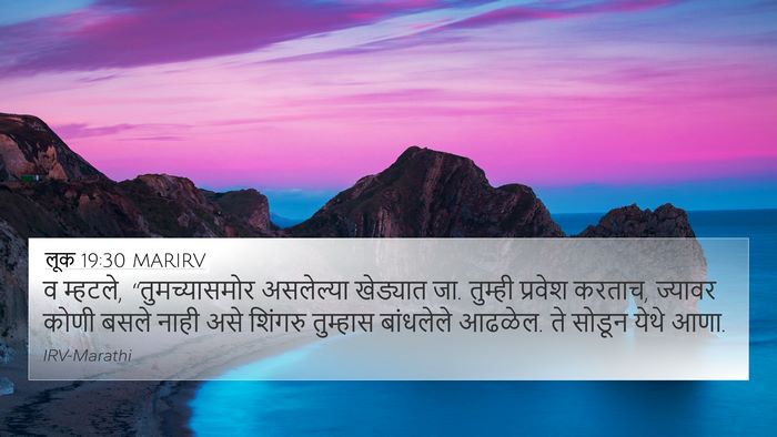 लूक 19:30 MARIRV Bible Verse Image