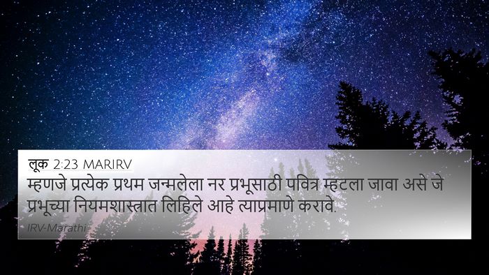 लूक 2:23 MARIRV Bible Verse Image