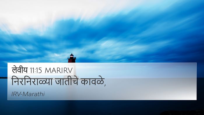 लेवीय 11:15 MARIRV 4K Wallpaper - निरनिराळ्या - 4K Wallpaper Bible Verse