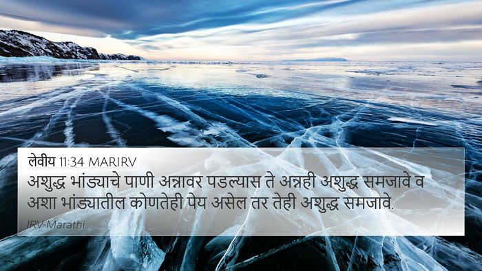 लेवीय 11:34 MARIRV 4K Wallpaper - अशुद्ध भांड्याचे - 4K Wallpaper Bible Verse