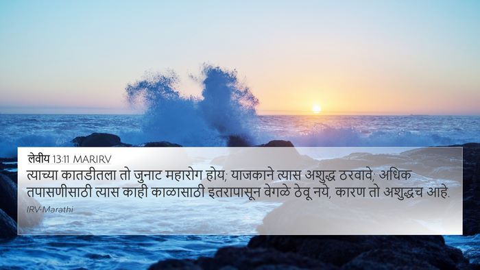 लेवीय 13:11 MARIRV 4K Wallpaper - त्याच्या कातडीतला - 4K Wallpaper Bible Verse