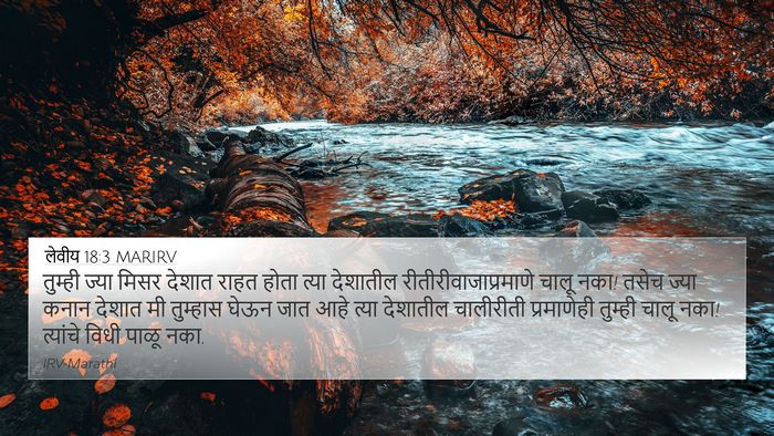 लेवीय 18:3 MARIRV Bible Verse Image