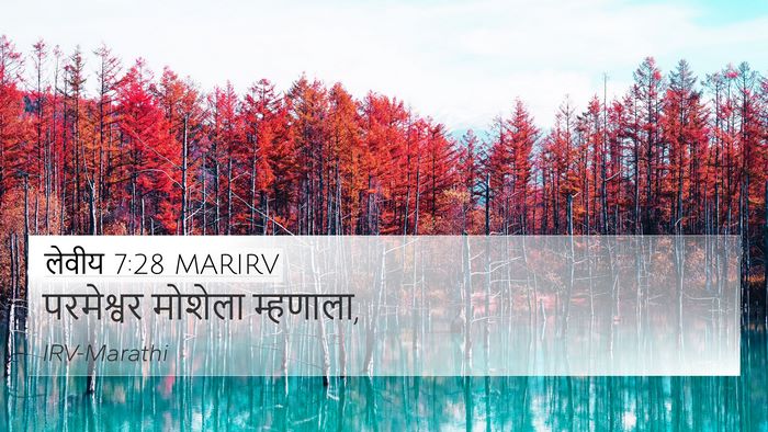 लेवीय 7:28 MARIRV 4K Wallpaper - परमेश्वर मोशेला - 4K Wallpaper Bible Verse