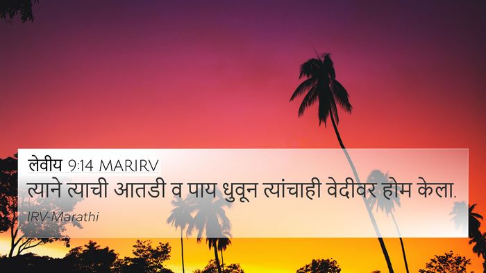 लेवीय 9:14 MARIRV Bible Verse Image