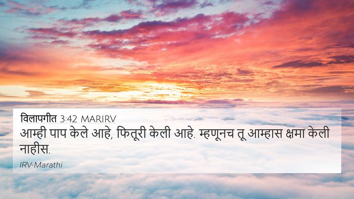 विलापगीत 3:42 MARIRV Bible Verse Image