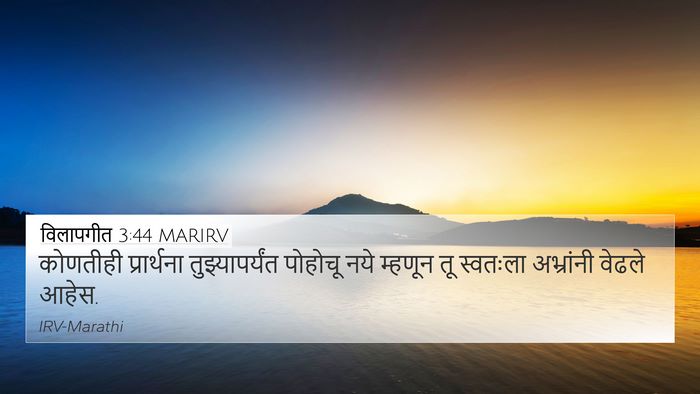 विलापगीत 3:44 MARIRV Bible Verse Image