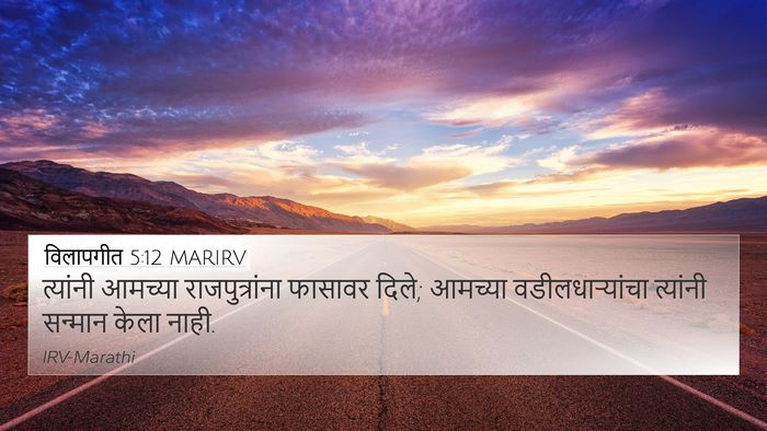 विलापगीत 5:12 MARIRV Bible Verse Image
