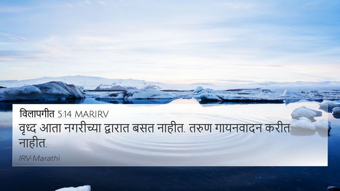 विलापगीत 5:14 MARIRV Bible Verse Image