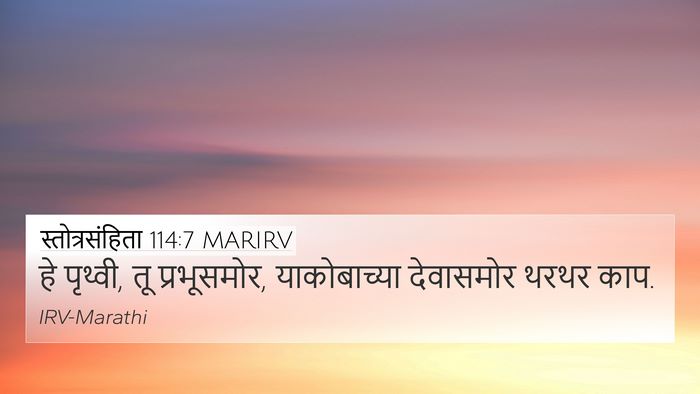 स्तोत्रसंहिता 114:7 MARIRV 4K Wallpaper - हे पृथ्वी, तू - 4K Wallpaper Bible Verse