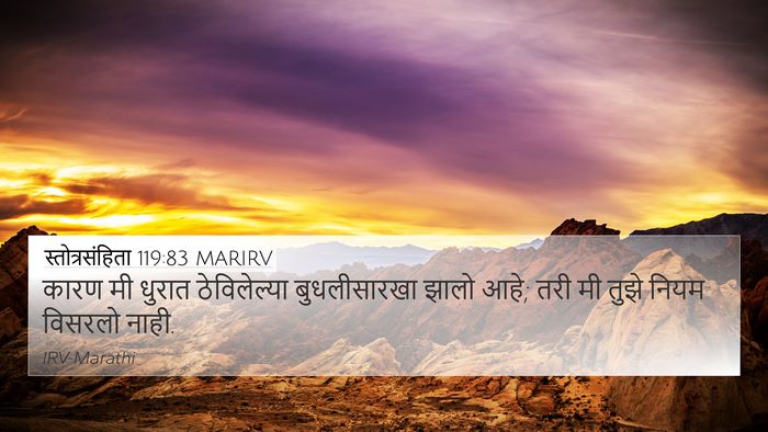 स्तोत्रसंहिता 119:83 MARIRV Bible Verse Image