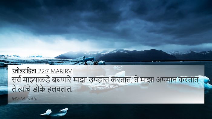 स्तोत्रसंहिता 22:7 MARIRV Bible Verse Image