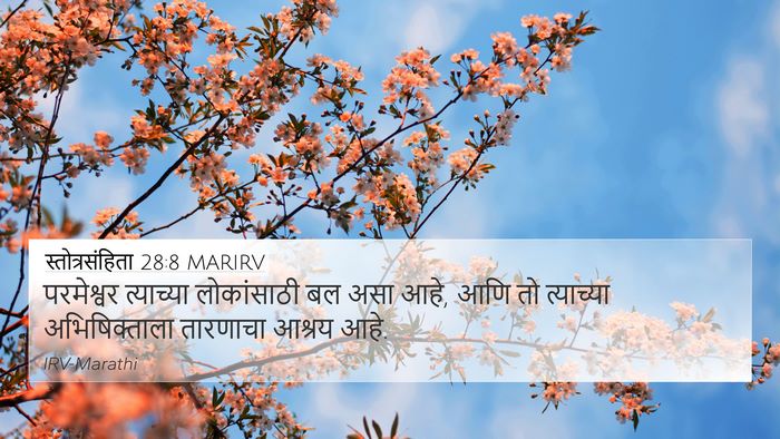 स्तोत्रसंहिता 28:8 MARIRV Bible Verse Image