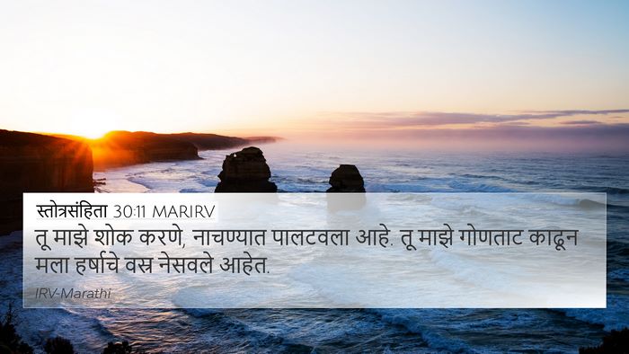 स्तोत्रसंहिता 30:11 MARIRV Bible Verse Image