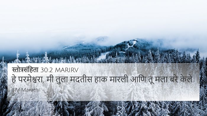 स्तोत्रसंहिता 30:2 MARIRV Bible Verse Image