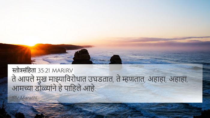 स्तोत्रसंहिता 35:21 MARIRV Bible Verse Image