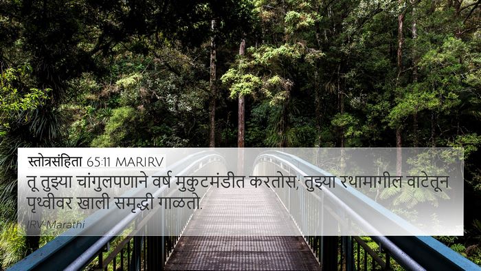 स्तोत्रसंहिता 65:11 MARIRV 4K Wallpaper - तू तुझ्या - 4K Wallpaper Bible Verse