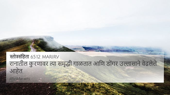 स्तोत्रसंहिता 65:12 MARIRV Bible Verse Image