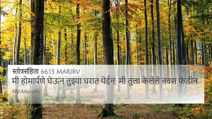 स्तोत्रसंहिता 66:13 MARIRV Bible Verse Image