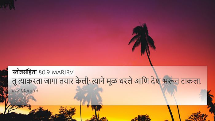 स्तोत्रसंहिता 80:9 MARIRV Bible Verse Image