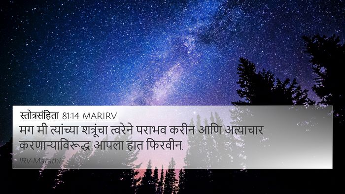स्तोत्रसंहिता 81:14 MARIRV Bible Verse Image