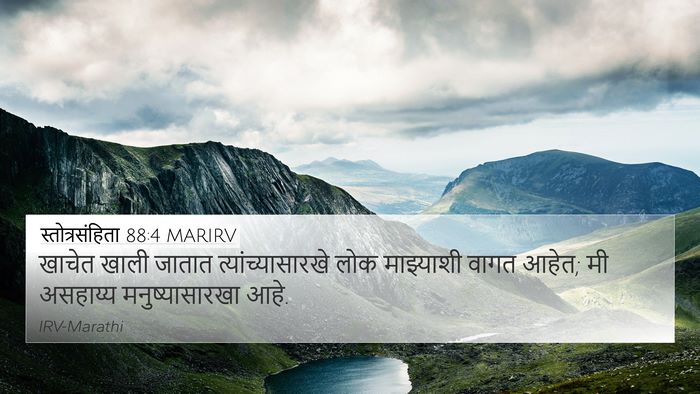 स्तोत्रसंहिता 88:4 MARIRV Bible Verse Image