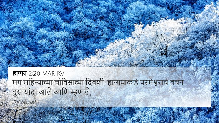 हाग्गय 2:20 MARIRV Bible Verse Image