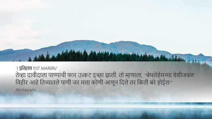 1 इतिहास 11:17 MARIRV Bible Verse Image