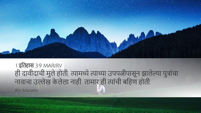 1 इतिहास 3:9 MARIRV Bible Verse Image