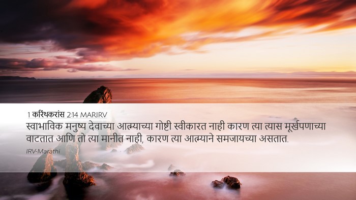 1 करिंथकरांस 2:14 MARIRV Bible Verse Image