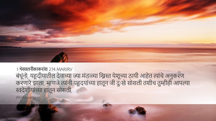 1 थेस्सलनीकाकरांस 2:14 MARIRV Bible Verse Image