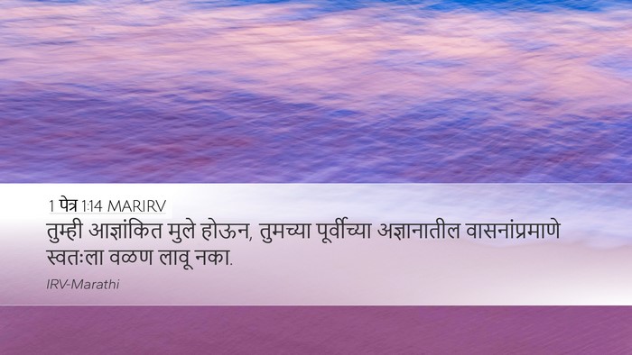1 पेत्र 1:14 MARIRV Bible Verse Image