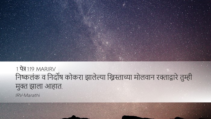 1 पेत्र 1:19 MARIRV Bible Verse Image