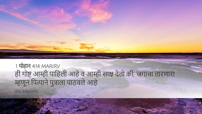 1 योहान 4:14 MARIRV Bible Verse Image