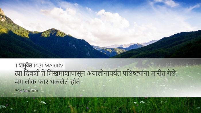 1 शमुवेल 14:31 MARIRV Bible Verse Image
