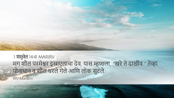 1 शमुवेल 14:41 MARIRV Bible Verse Image
