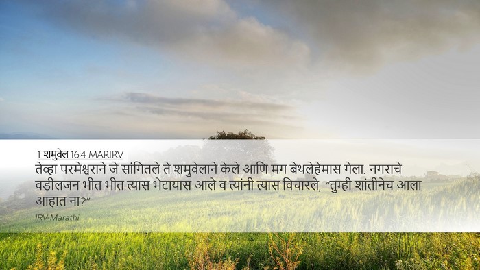 1 शमुवेल 16:4 MARIRV Bible Verse Image