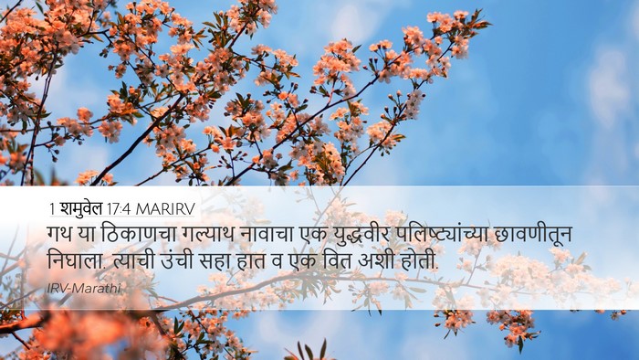 1 शमुवेल 17:4 MARIRV Bible Verse Image