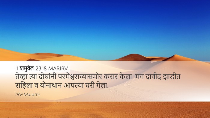 1 शमुवेल 23:18 MARIRV Bible Verse Image