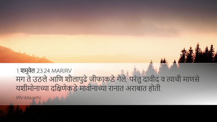 1 शमुवेल 23:24 MARIRV Bible Verse Image