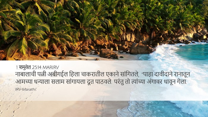 1 शमुवेल 25:14 MARIRV Bible Verse Image