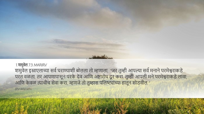 1 शमुवेल 7:3 MARIRV Bible Verse Image
