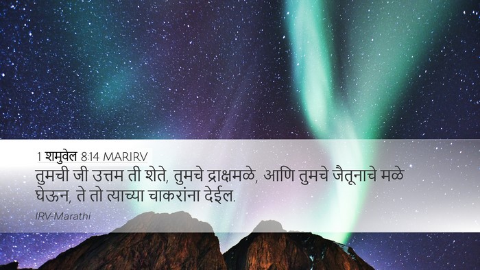 1 शमुवेल 8:14 MARIRV Bible Verse Image