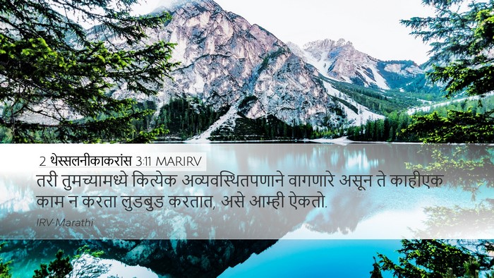 2 थेस्सलनीकाकरांस 3:11 MARIRV Bible Verse Image