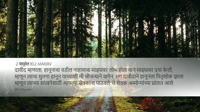 2 शमुवेल 10:2 MARIRV Desktop Wallpaper - दावीद म्हणाला, - Desktop Bible Verse Wallpaper